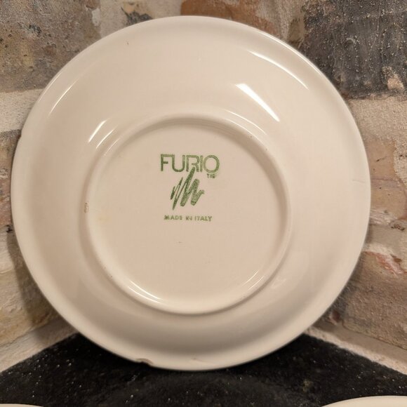 (5) Piece Furio Italy Dish Wear In Purple Blue And Green 8" Plates - Picture 8 of 10